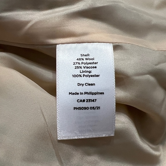 Talbots Multicolor Tweed Wool Blend Blazer Jacket Size 16 Fully Lined - Picture 8 of 13